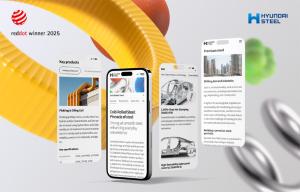 Hyundai Steel’s Website Wins Gold at 2025 Red Dot Design Awards